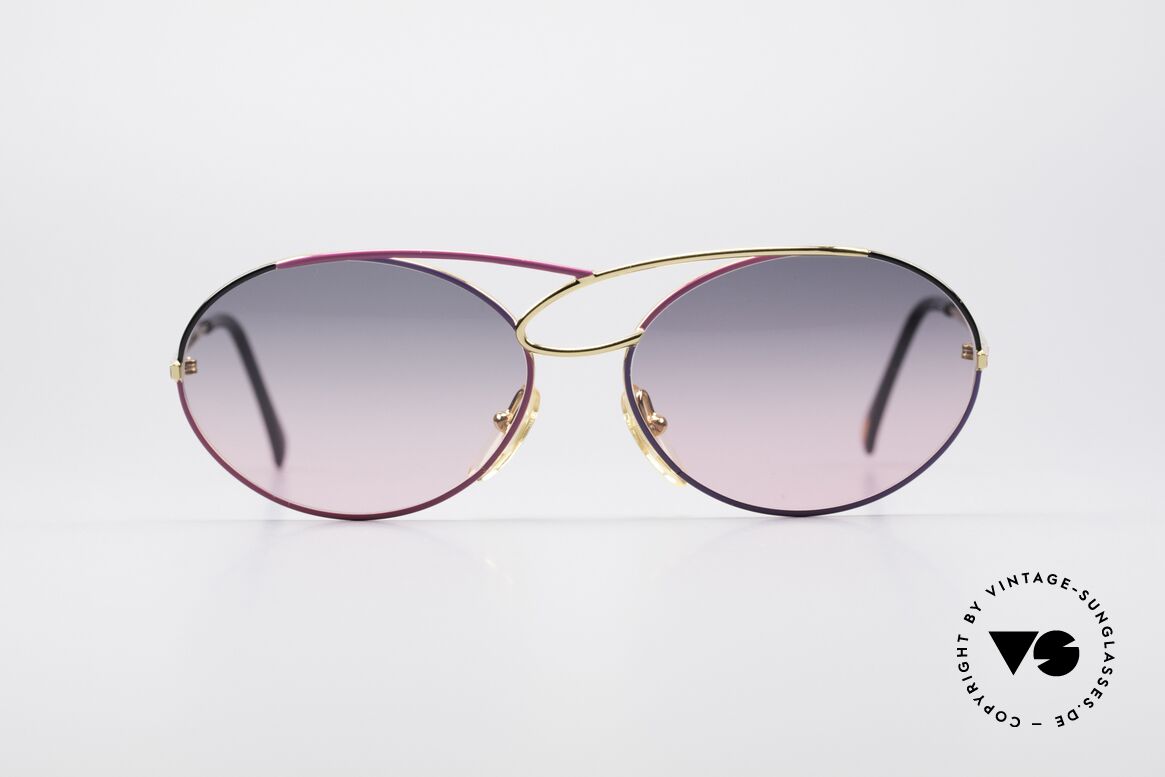 Casanova LC17 Vintage Damen Sonnenbrille, zauberhafte CASANOVA Designerbrille von circa 1985, Passend für Damen