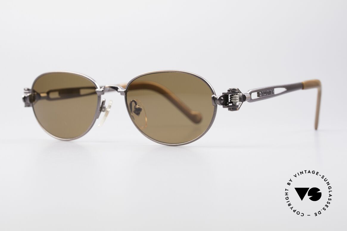 Jean Paul Gaultier 56-8102 Steampunk Vintage Brille, Brille mit vielen mechanischen Komponenten / Details, Passend für Herren und Damen