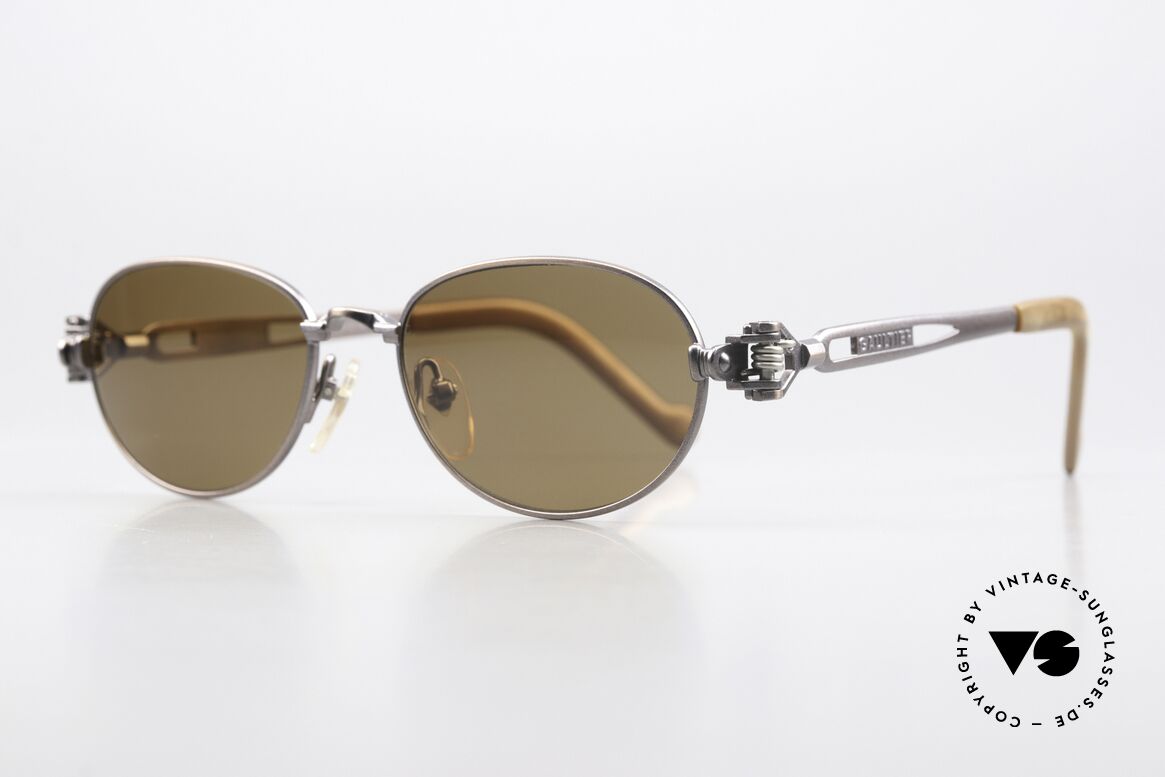 Jean Paul Gaultier 56-8102 Steampunk Vintage Brille, Brille mit vielen mechanischen Komponenten / Details, Passend für Herren und Damen
