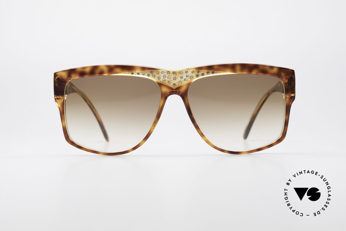 Zagato 5024 Damen XXL Sonnenbrille, funkelnde ZAGATO Designersonnenbrille aus den 70ern, Passend für Damen