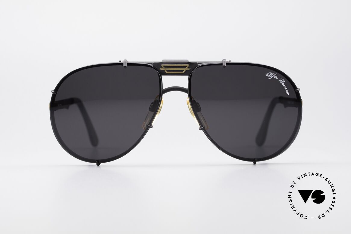Alfa Romeo 112 80er Liebhaber Sonnenbrille, luxuriöse, italienische Alfa Romeo vintage Sonnenbrille, Passend für Herren
