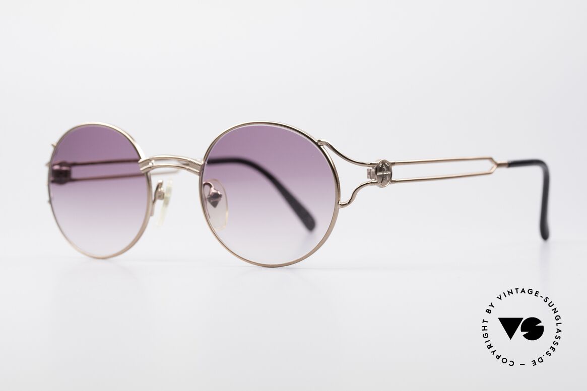 Jean Paul Gaultier 57-6102 Runde Designersonnenbrille, zeitloses Designerstück von herausragender Qualität, Passend für Herren und Damen