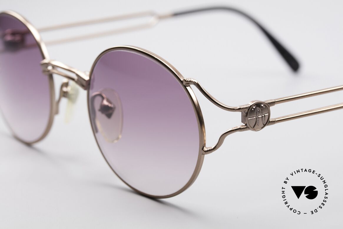 Jean Paul Gaultier 57-6102 Runde Designersonnenbrille, ungetragen (wie alle unsere vintage GAULTIER Brillen), Passend für Herren und Damen