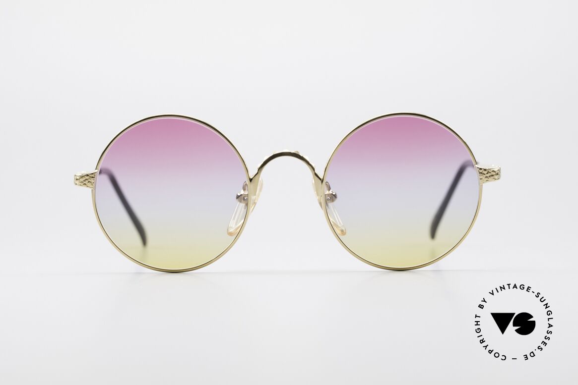 Jean Paul Gaultier 55-9671 Vergoldete Runde Fassung, runde Jean Paul GAULTIER Designer-Sonnenbrille, Passend für Herren und Damen Jean Paul Gaultier 55-9671 Vergoldete Runde Fassung, runde Jean Paul GAULTIER Designer-Sonnenbrille, Passend für Herren und Damen
