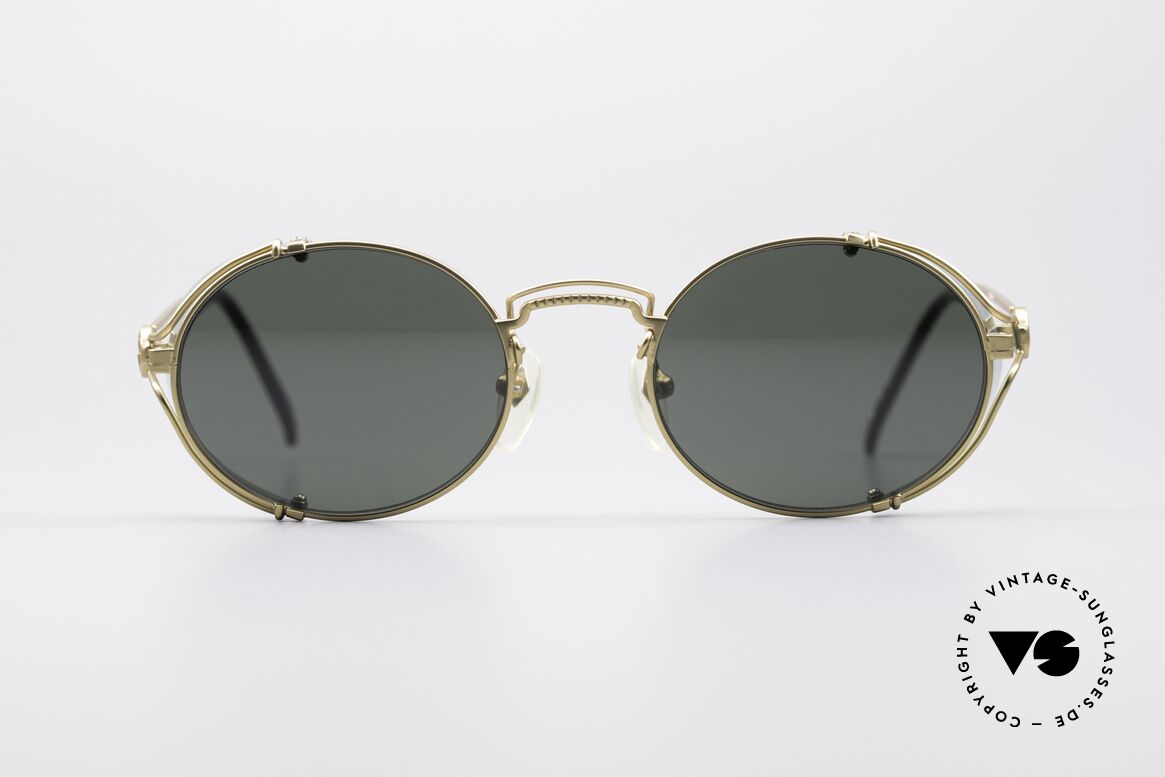 Jean Paul Gaultier 58-6105 Terminator Steampunk Brille, 'Steampunk-Sonnenbrille' ähnlich Matsuda 2809 Brille, Passend für Herren und Damen