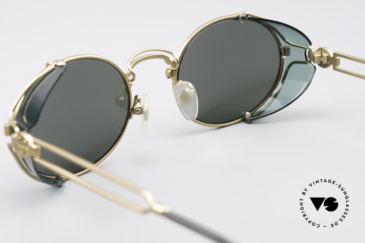 Jean Paul Gaultier 58-6105 Terminator Steampunk Brille, ungetragenes Einzelstück für Kunst- u. Modeliebhaber, Passend für Herren und Damen