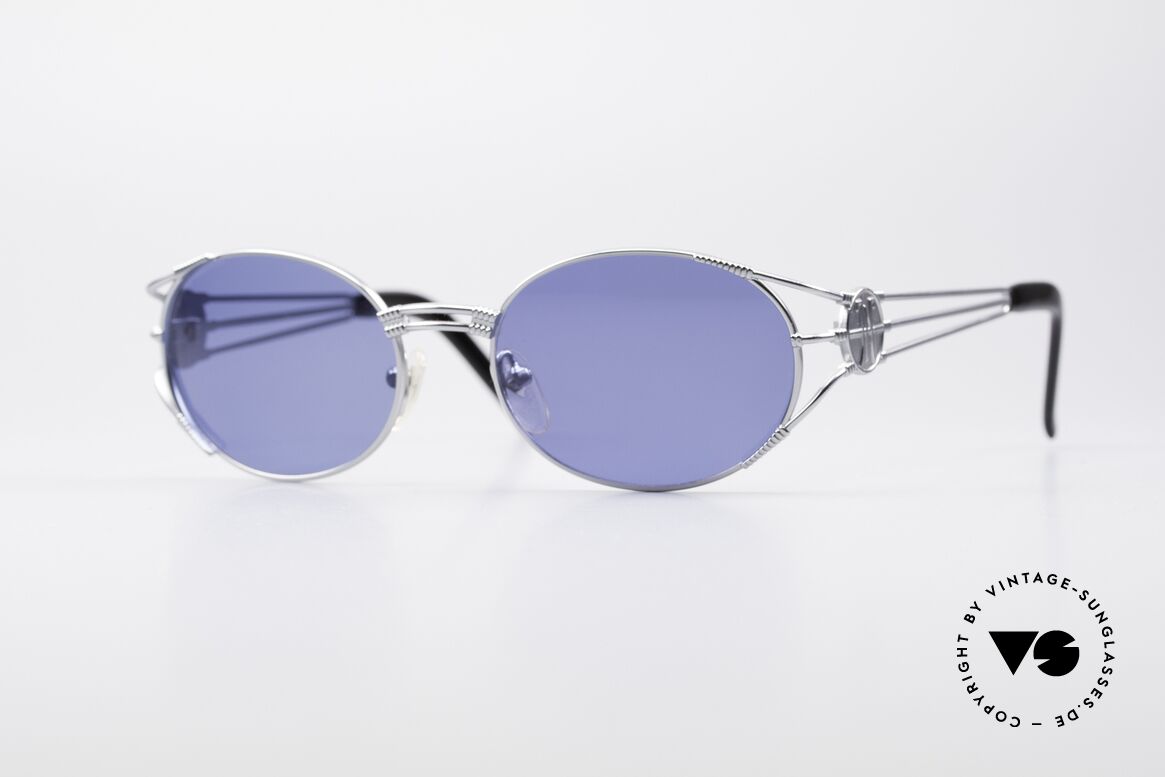 Jean Paul Gaultier 58-5106 Rare Ovale Steampunk Brille, hochwertiges & kreatives Jean Paul Gaultier Design, Passend für Herren und Damen