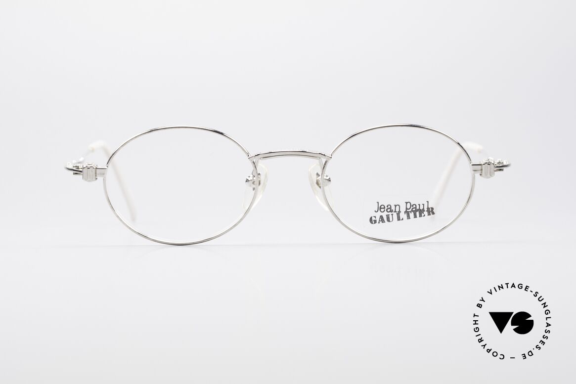 Jean Paul Gaultier 55-6105 Ovale Vintage Brille 90er, ovale vintage Brille von  Jean Paul Gaultier von 1997, Passend für Herren und Damen