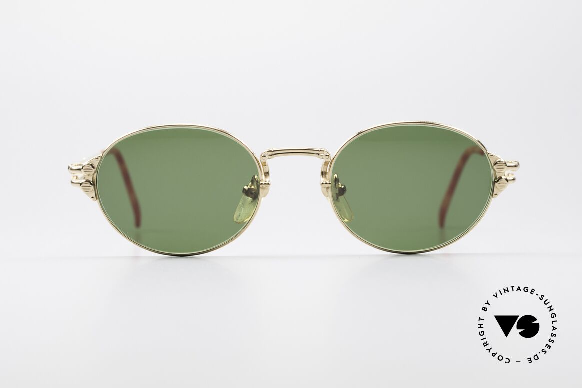 Jean Paul Gaultier 55-4173 Ovale Vintage Sonnenbrille, einzigartige Jean Paul Gaultier Designersonnenbrille, Passend für Herren und Damen