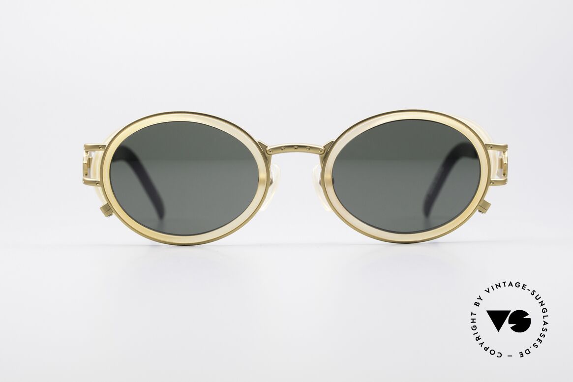 Jean Paul Gaultier 58-6202 Seitenblenden Sonnenbrille, 1990er vintage Sonnenbrille von Jean Paul Gaultier, Passend für Herren und Damen