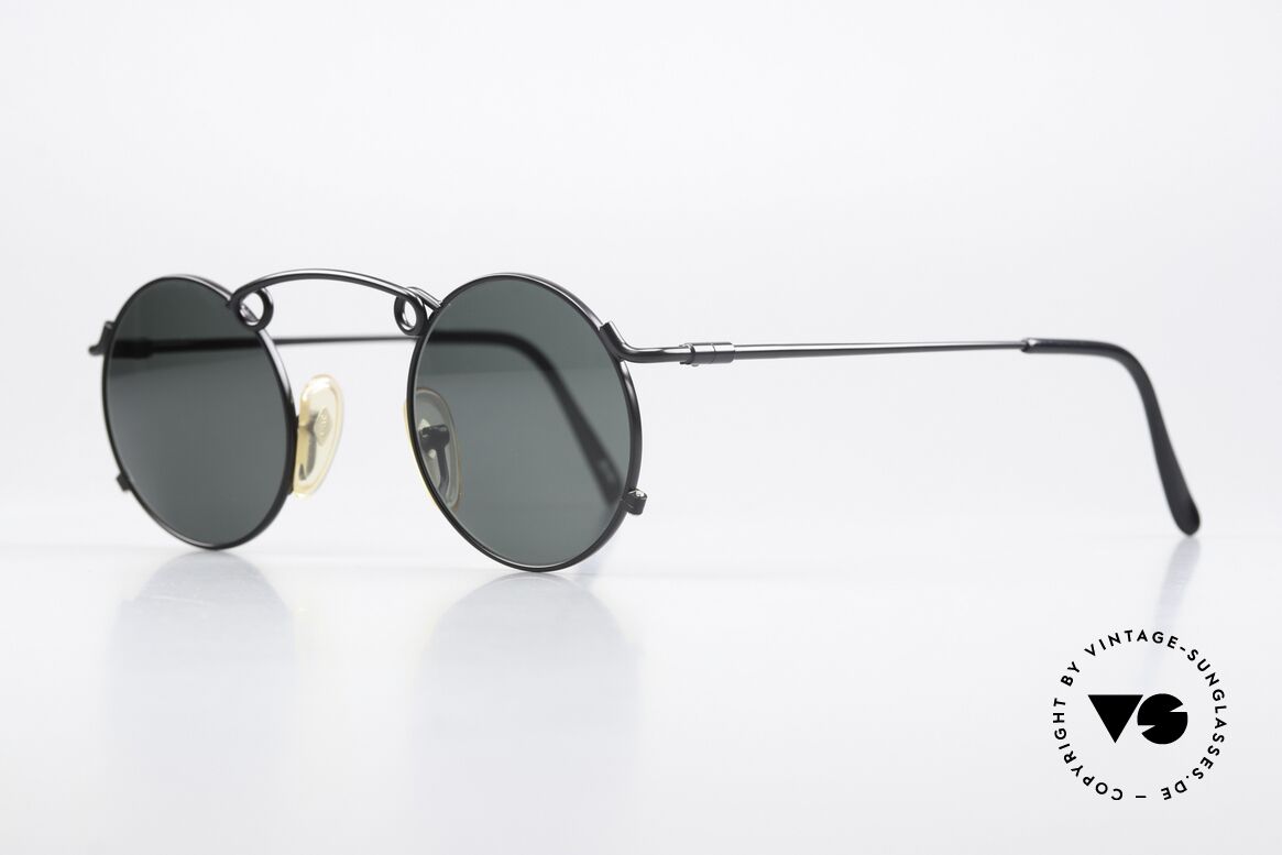 Jean Paul Gaultier 56-1178 Kunstvolle Brille Panto Stil, unglaublich hochwertige Metall-Fassung in schwarz, Passend für Herren und Damen
