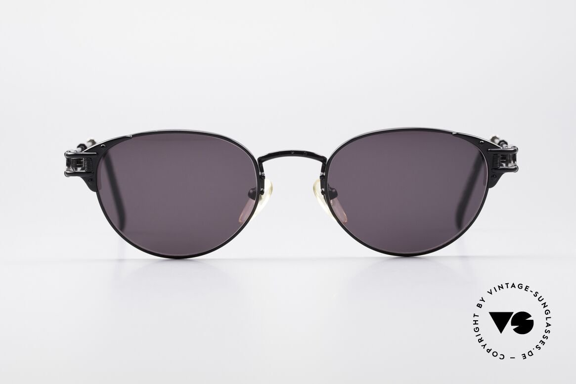 Jean Paul Gaultier 56-4177 Einstellbare Bügellänge, einzigartige vintage Gaultier Designer-Sonnenbrille, Passend für Herren und Damen