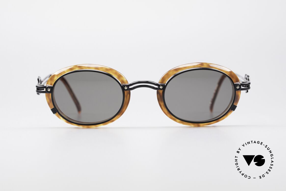 Jean Paul Gaultier 58-5201 Rare 90er Steampunk Brille, extravagante Jean P. GAULTIER vintage Sonnenbrille, Passend für Herren und Damen
