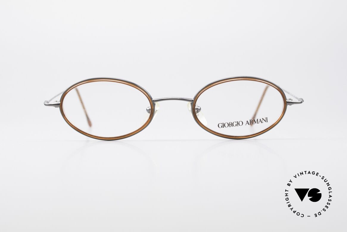 Giorgio Armani 1012 Ovale Vintage Unisex Brille, vintage Brillenfassung vom Modedesigner G. Armani, Passend für Herren und Damen