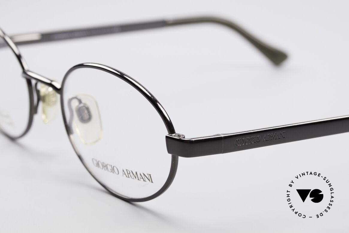 Giorgio Armani 257 Ovale Vintage Fassung 90er, ungetragen (wie alle unsere 90er GA Brillenklassiker), Passend für Herren und Damen
