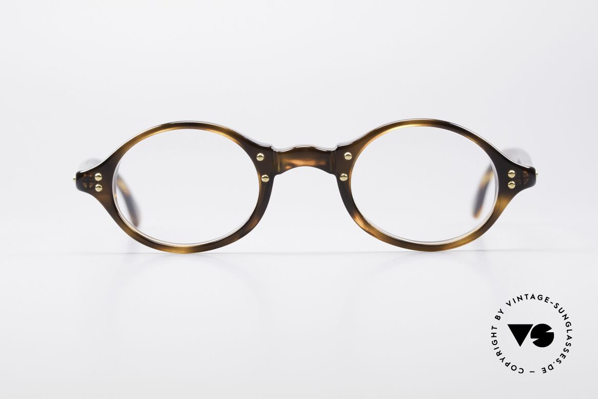 Giorgio Armani 342 Kleine Ovale 90er Brille, vintage Giorgio Armani DesignerFassung der 90er Jahre, Passend für Herren und Damen
