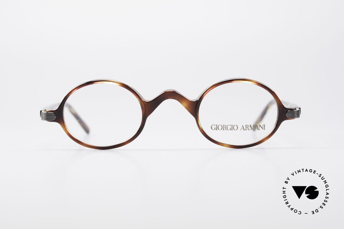 Giorgio Armani 2045 Kleine Runde 90er Brille, vintage Giorgio Armani DesignerFassung der 90er Jahre, Passend für Herren und Damen