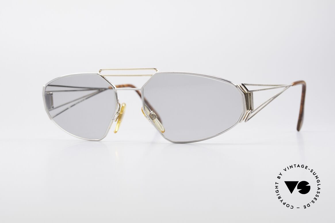 Zollitsch Trapez Geometrische Designerbrille, außergewöhnliche vintage Sonnenbrille von Zollitsch, Passend für Herren