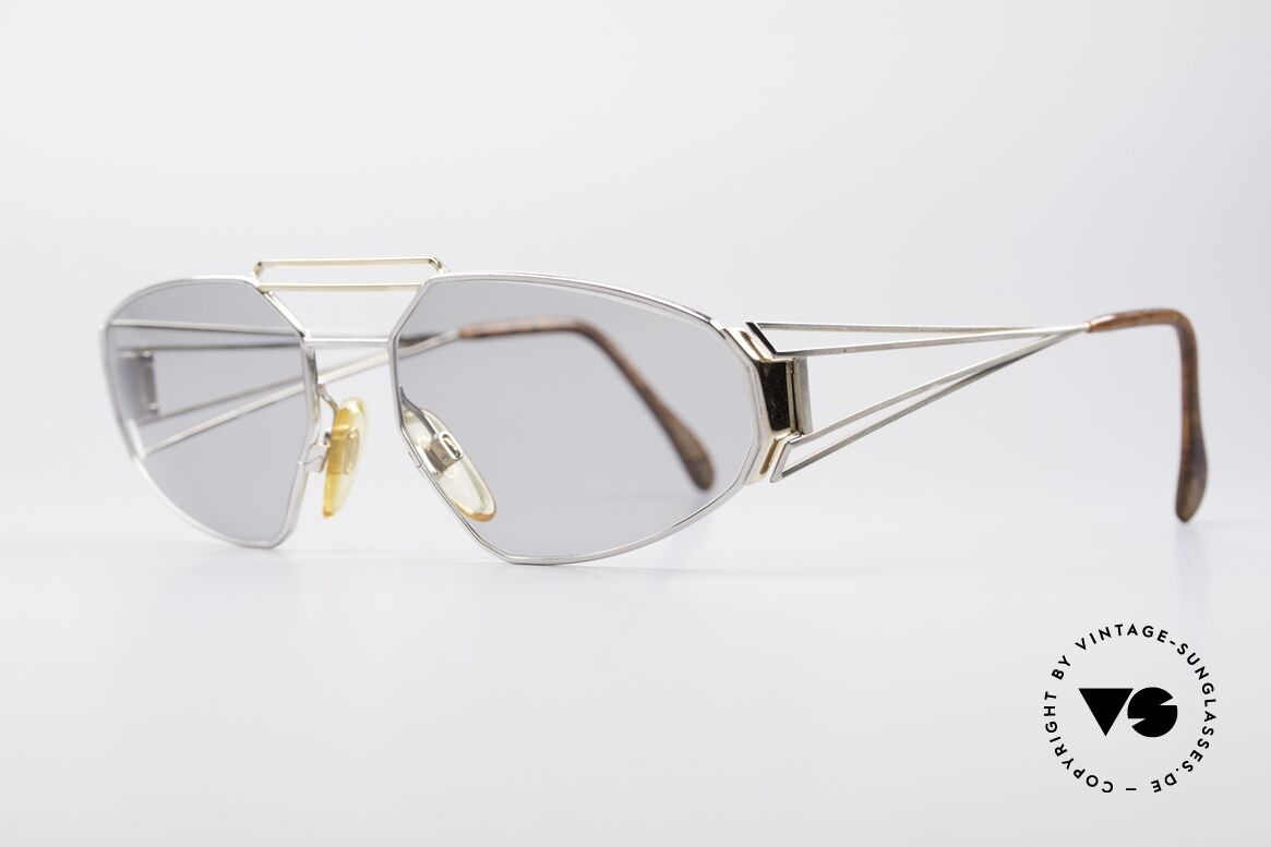 Zollitsch Trapez Geometrische Designerbrille, ein Hingucker mit hellen Gläsern: auch abends tragbar, Passend für Herren