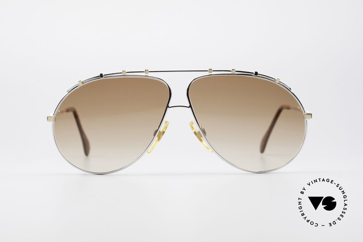 Zollitsch Marquise Rare Vintage Sonnenbrille, kostbares, großes Herren-Modell (in 140mm Breite), Passend für Herren