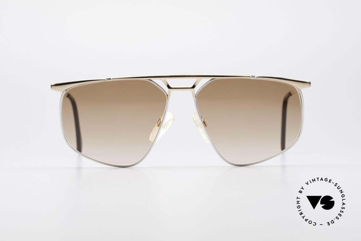 Zollitsch Cadre 9 18kt Gold Plated Sonnenbrille, vintage XXL-Sonnenbrille von Zollitsch aus den 1980ern, Passend für Herren