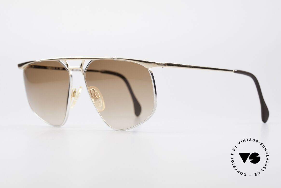 Zollitsch Cadre 9 18kt Gold Plated Sonnenbrille, absolute Spitzen-Qualität (Frame made in West Germany), Passend für Herren