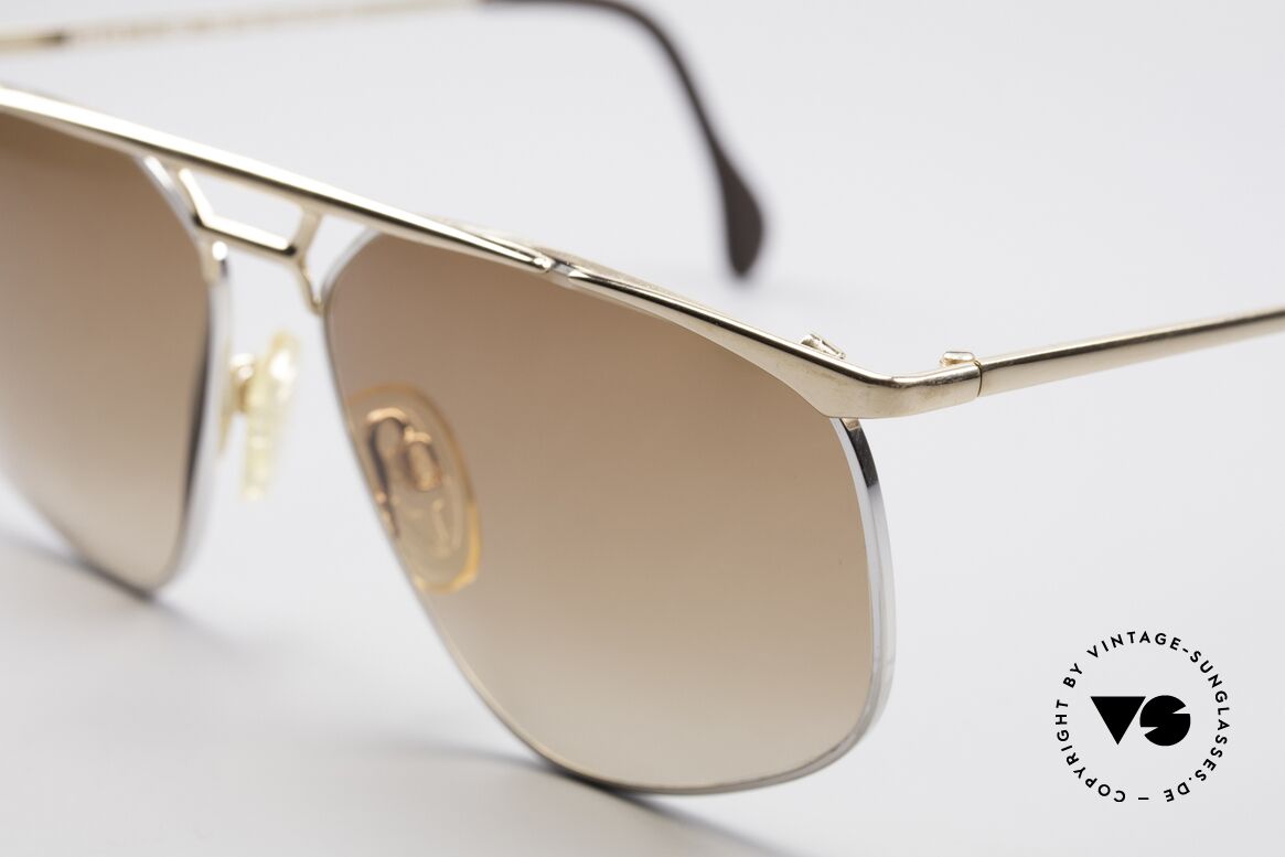 Zollitsch Cadre 9 18kt Gold Plated Sonnenbrille, interessante Alternative zur gewöhnlichen Pilotenform, Passend für Herren