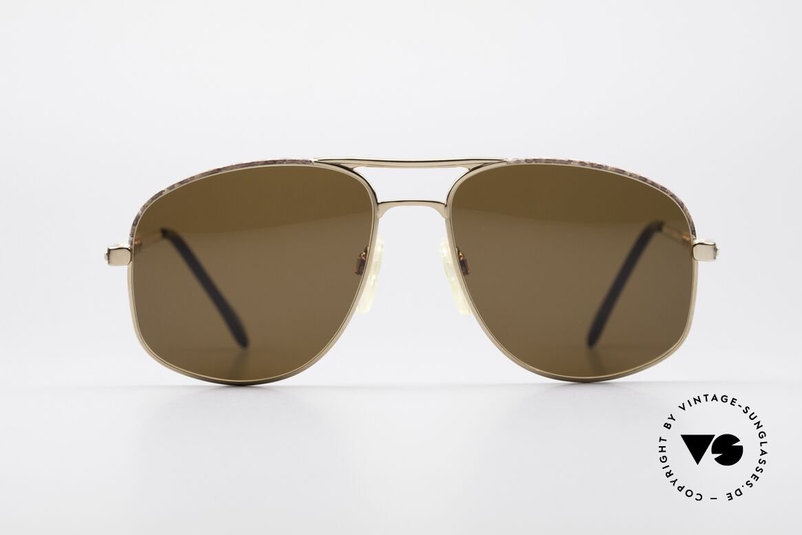 Zollitsch Cadre 8 18k Gold Plated Sonnenbrille, vintage GP Sonnenbrille von Zollitsch aus den 1980ern, Passend für Herren