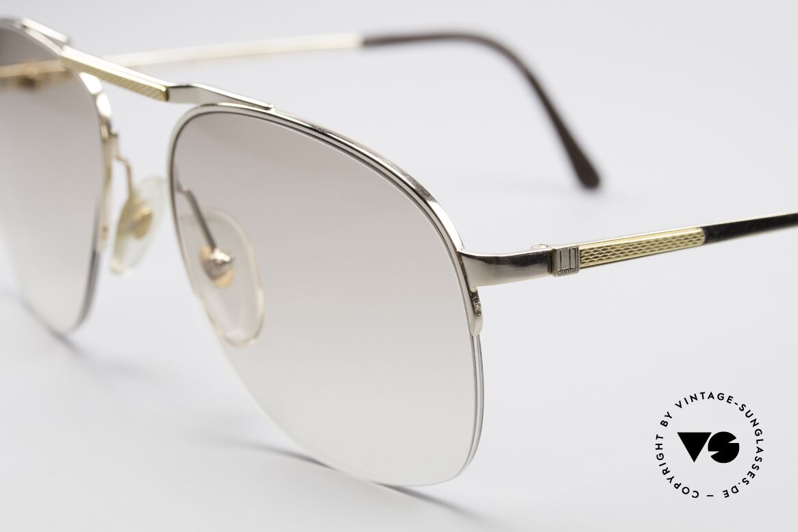 Dunhill 6022 80er Gentleman Nylor Brille, zudem halb-rahmenlose Fassung (leicht und komfortabel), Passend für Herren