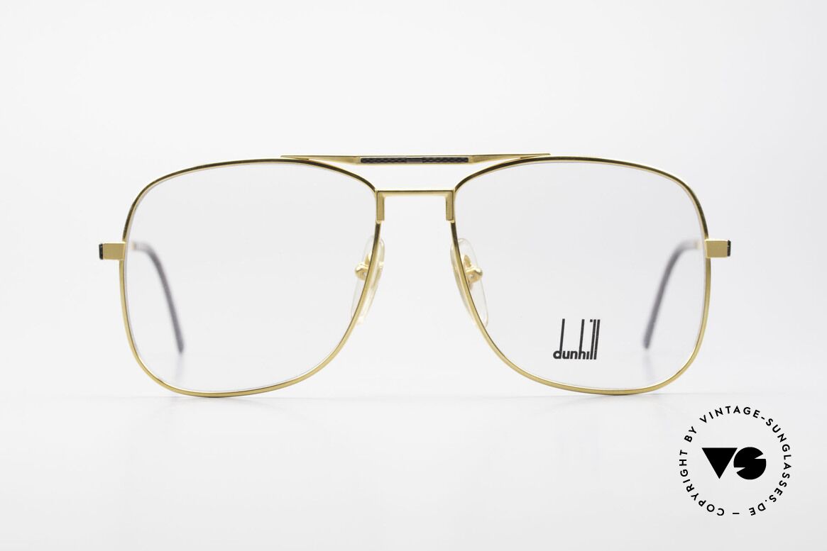 Dunhill 6038 Vergoldete 80er Titanium Brille, hartvergoldete A. DUNHILL Titanium-Brillenfassung, Passend für Herren