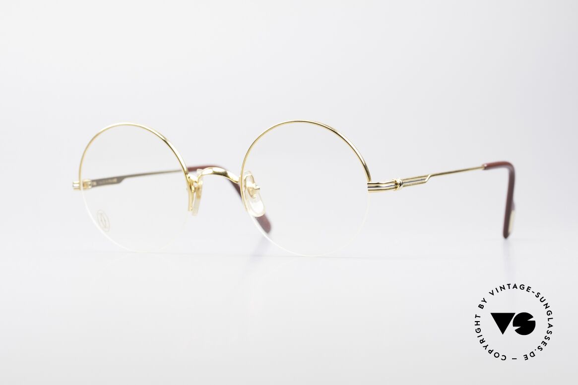 Cartier Mayfair - S Runde Luxusbrille Damen Herren, edles Cartier vintage Modell aus den 1990ern, Passend für Herren und Damen Cartier Mayfair - S Runde Luxusbrille Damen Herren, edles Cartier vintage Modell aus den 1990ern, Passend für Herren und Damen