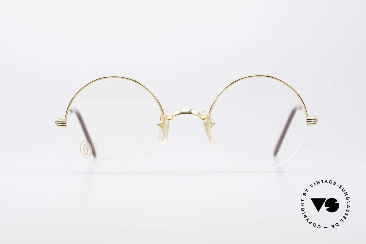 Cartier Mayfair - S Runde Luxusbrille Damen Herren, edles Cartier vintage Modell aus den 1990ern, Passend für Herren und Damen