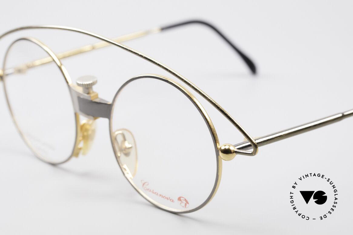 Casanova MTC 3 Limitierte Kunstbrille 90er, ungetragenes Original inkl. original Casanova Etui, Passend für Herren und Damen