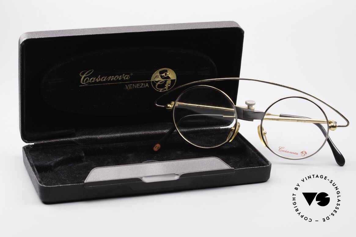 Casanova MTC 3 Limitierte Kunstbrille 90er, Größe: small, Passend für Herren und Damen