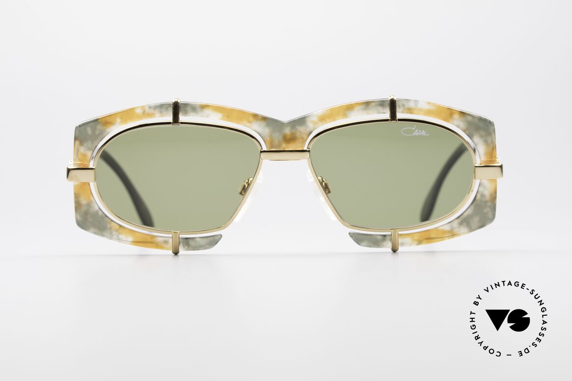 Cazal 872 Außergewöhnliche 90er Brille, extravagante Linsenaufhängung u. Rahmenmusterung, Passend für Herren und Damen