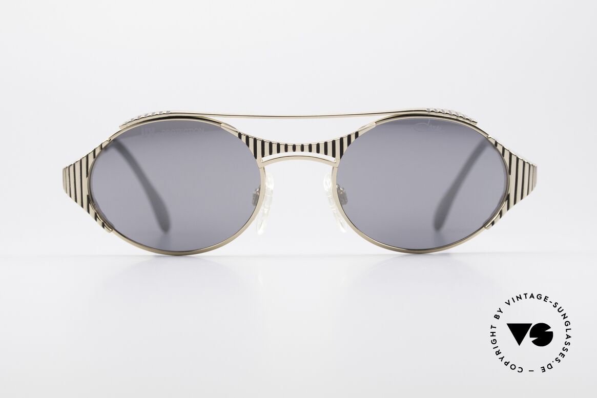 Cazal 978 Ovale Designer Sonnenbrille, großartiges CAZAL Design aus den späten 1990ern, Passend für Herren und Damen