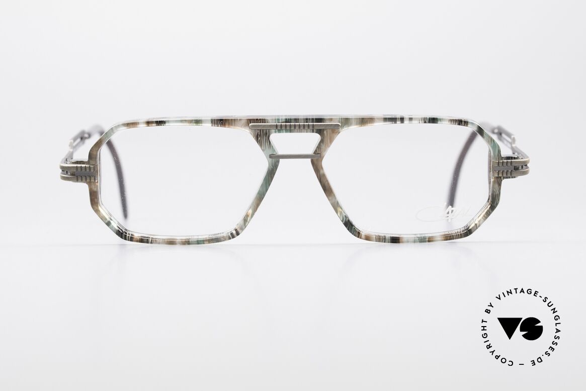 Cazal 651 Original 90er Vintage Brille, eckige Cazal Lesebrille in sehr interessanter Farbe, Passend für Herren