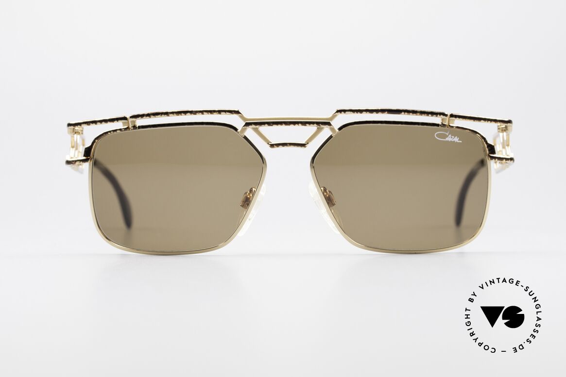 Cazal 973 90er Sonnenbrille Damen Herren, monumentale Cazal Designersonnenbrille von 1997, Passend für Herren und Damen