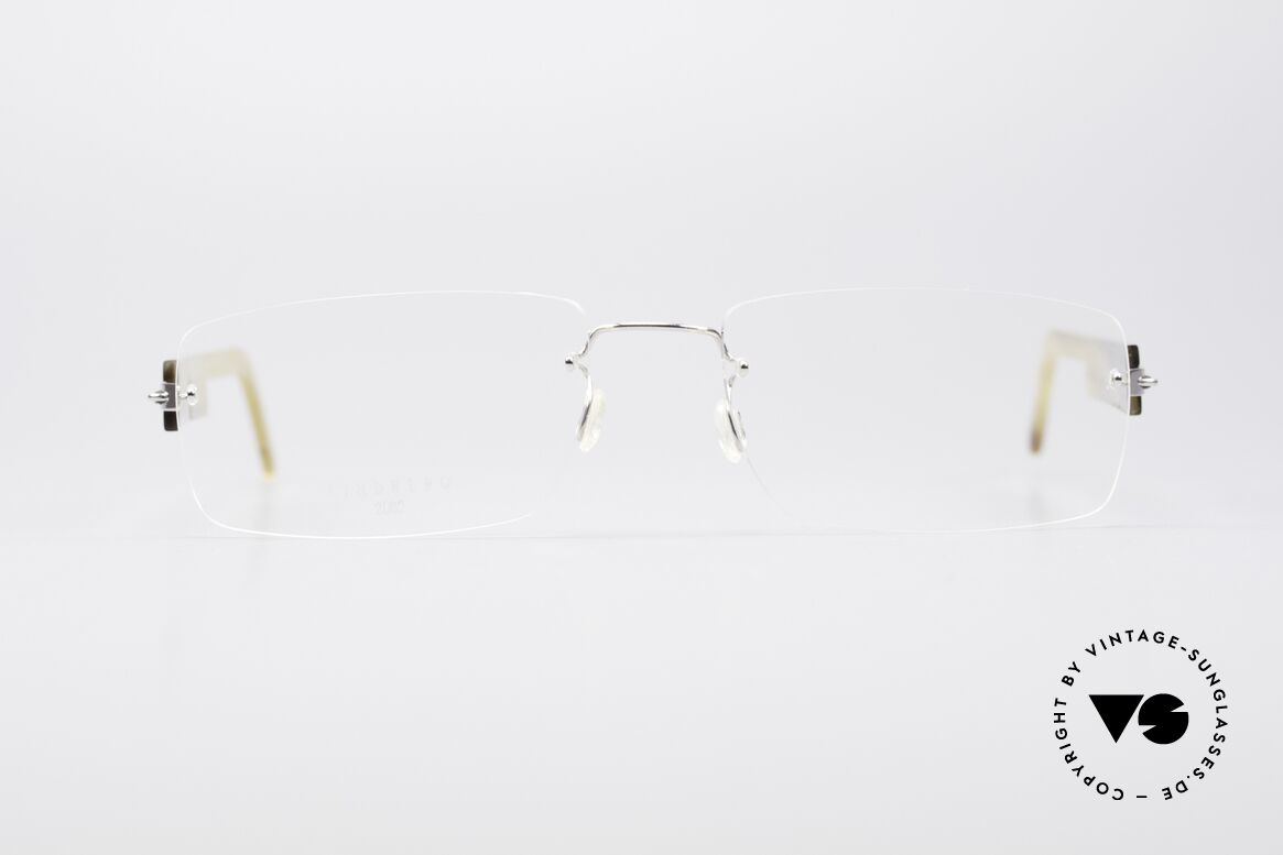 Lindberg T52 Horn Precious 18KT 750er Weissgold, LINDBERG T52 Horn / Precious 750er Echtgold Fassung, Passend für Herren