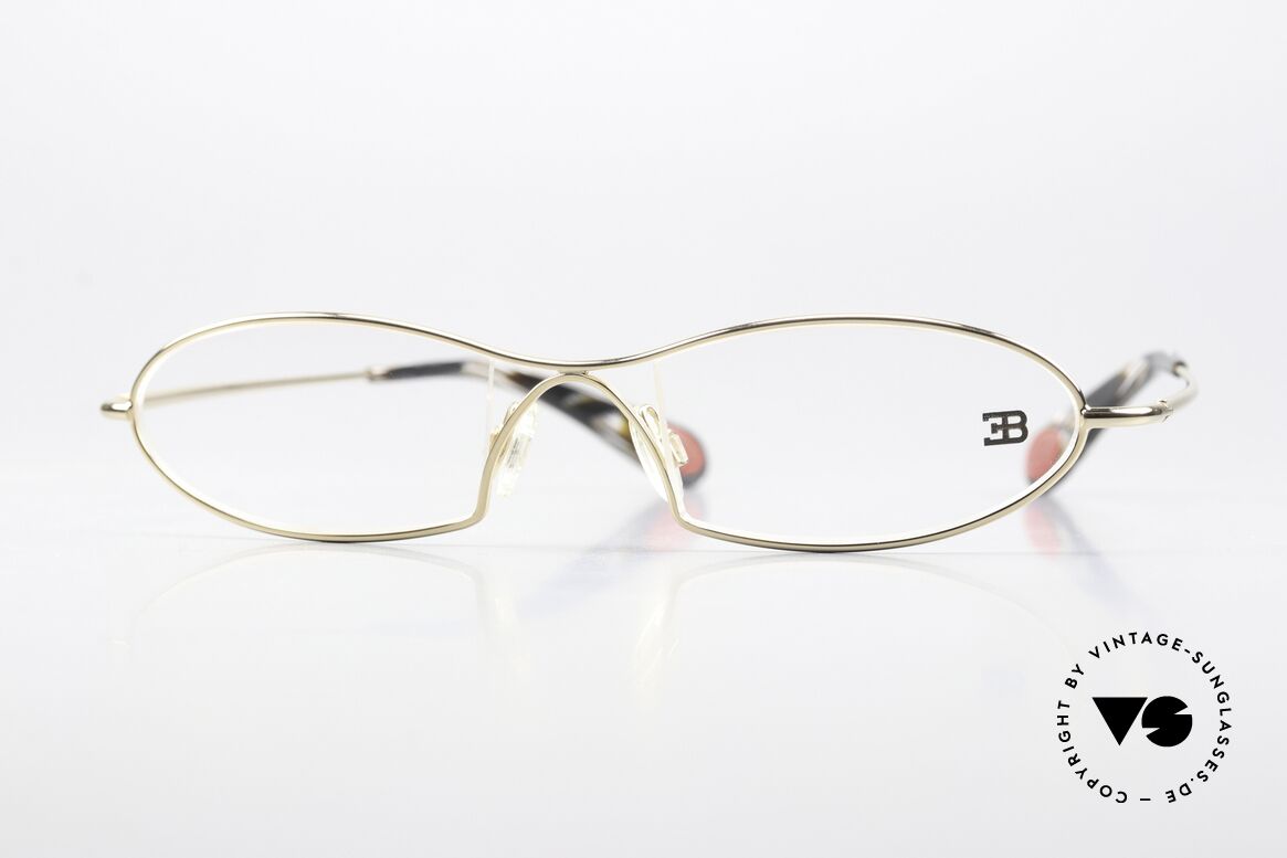 Bugatti 343 Odotype Herren Vintage Designer Brille, unverwechselbares Design der Odotype-Serie, Passend für Herren