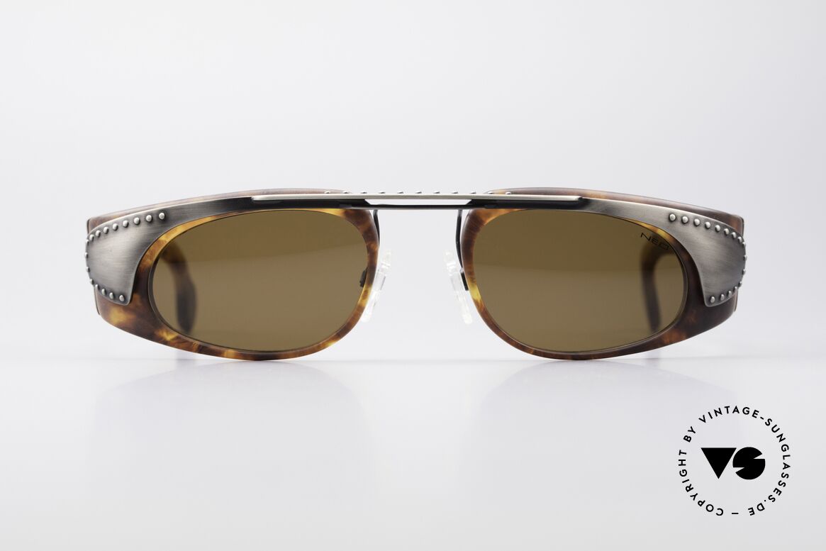 Neostyle Holiday 2002 Steampunk 90er Sonnenbrille, außergewöhnliche Neostyle Sonnenbrille der 90er, Passend für Herren
