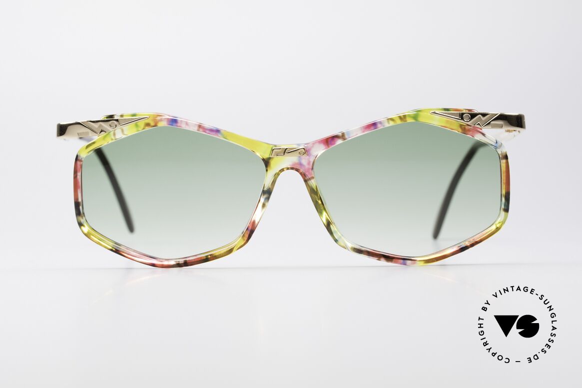 Cazal 354 Vintage Sonnenbrille Damen, außergewöhnliche Cazal Designerbrille von 1992, Passend für Damen