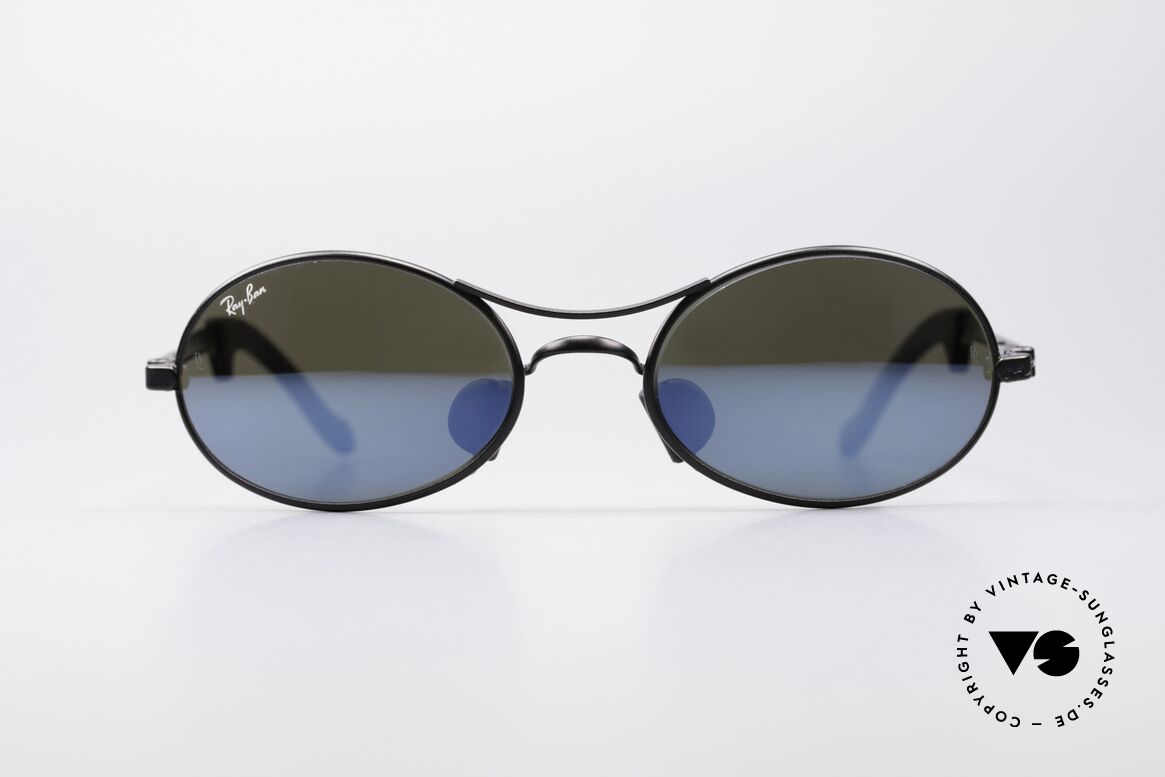 Ray Ban Orbs 9 Base Oval Blue Mirror B&L USA Brille, futuristische Sportbrille von Ray Ban - perfekter Sitz, Passend für Herren