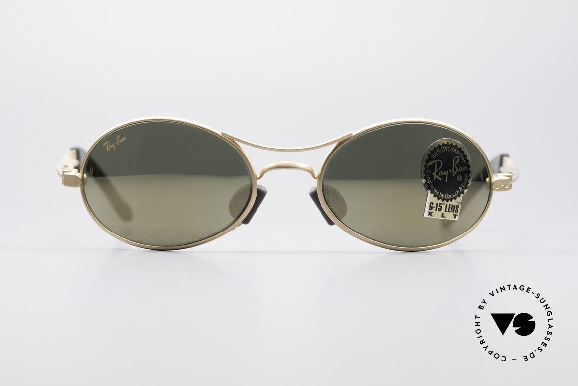 Ray Ban Orbs 9 Base Oval Gold Mirror B&L USA Brille, futuristische Sportbrille von Ray Ban - perfekter Sitz, Passend für Herren