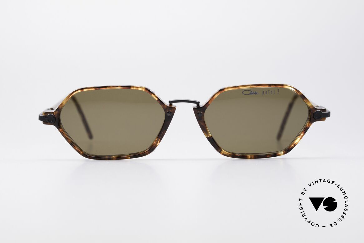 Cazal 1302 - Point 2 Original 90er Sonnenbrille, feine, filigrane vintage CAZAL Designer-Sonnenbrille, Passend für Herren und Damen