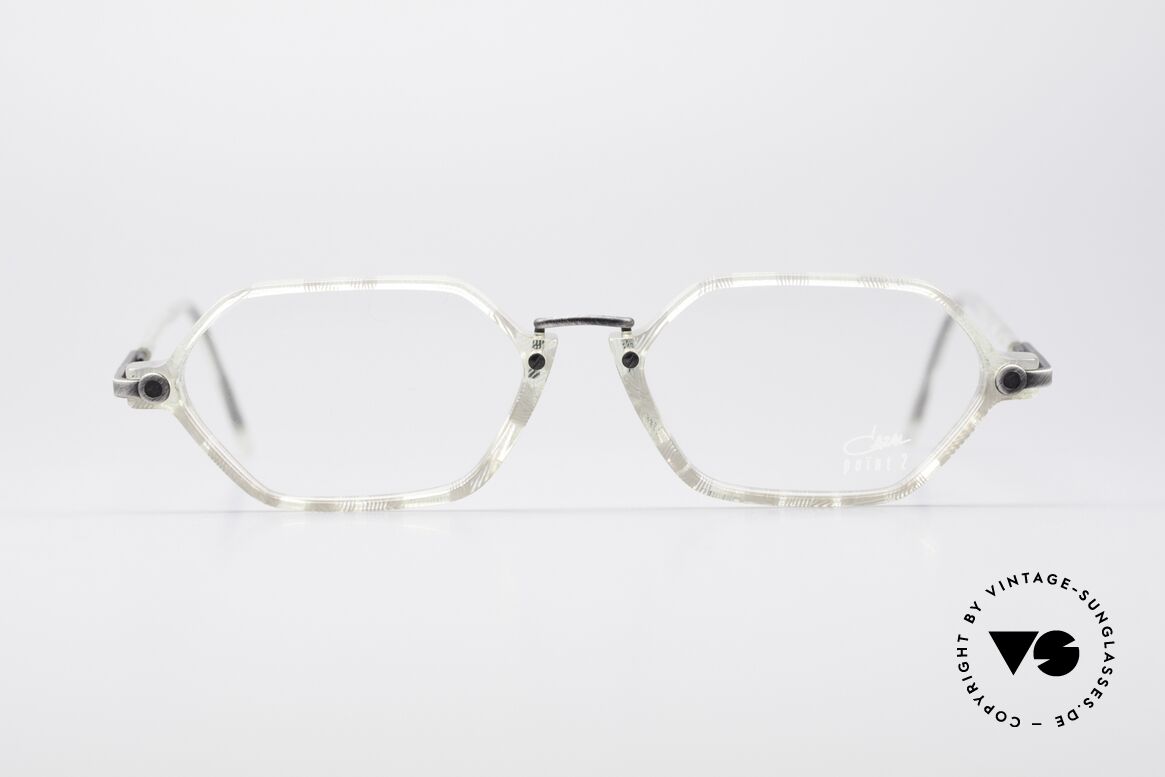 Cazal 1302 - Point 2 Original 90er Brillenfassung, feine, filigrane vintage Cazal Designer-Brillenfassung, Passend für Herren und Damen