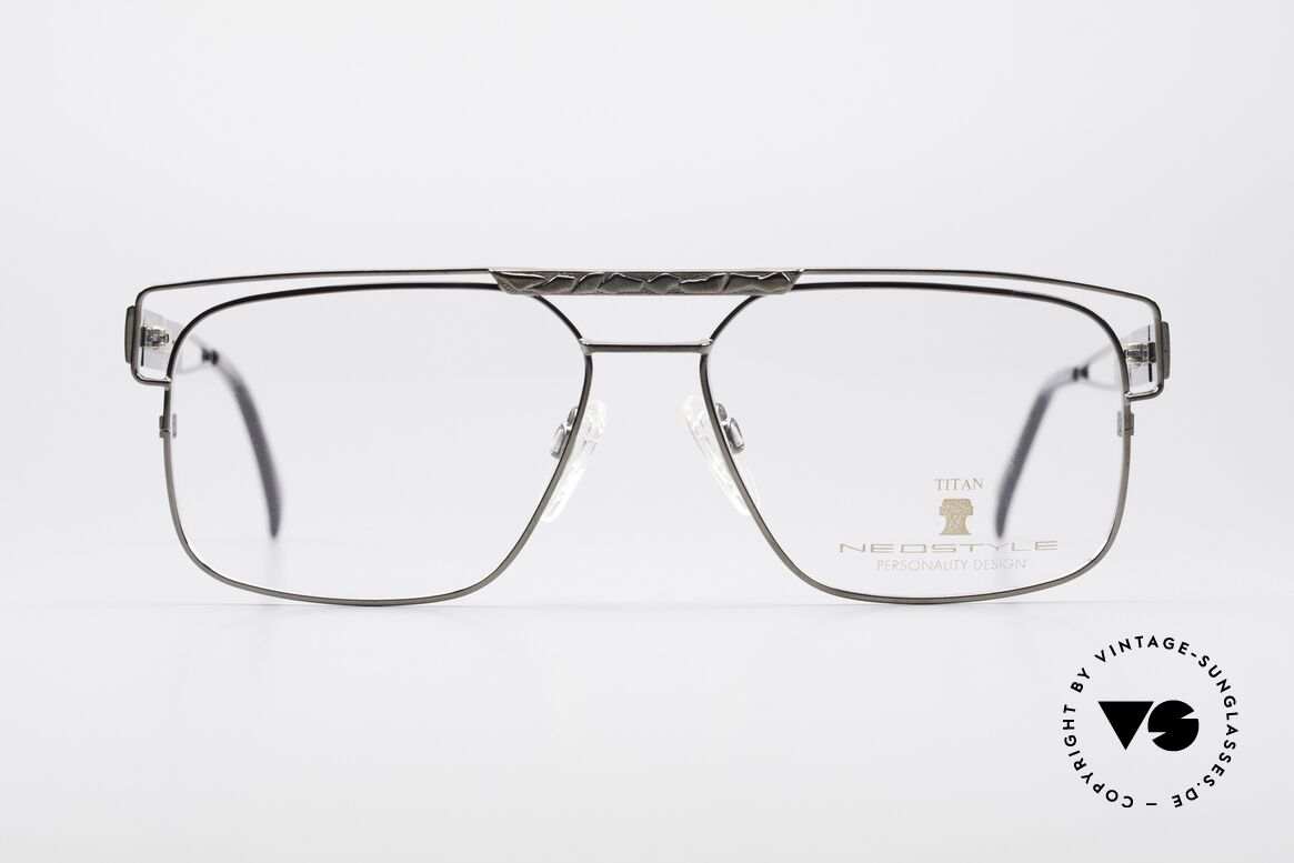 Neostyle Dynasty 430 Vintage 80er Titanbrille Herren, sehr markante Neostyle Herrenbrille; Gr. LARGE, Passend für Herren