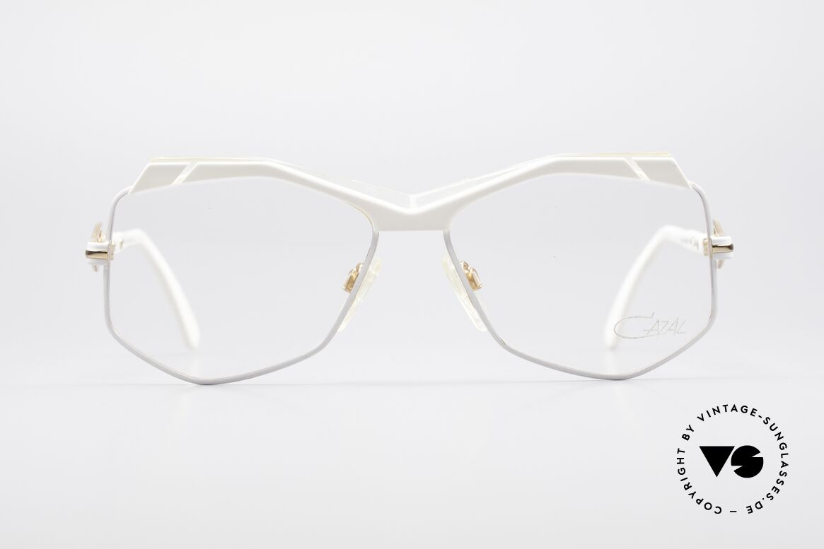 Cazal 230 80er Hip Hop Vintage Brille, außergewöhnliche, sechseckige Gläserform, Passend für Damen
