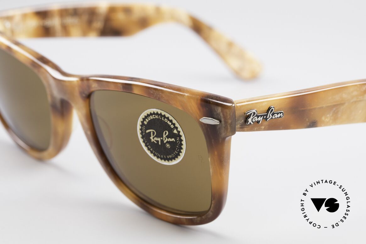 Ray Ban Wayfarer I Limited Edition Blond Frost, limitierte Edition braun meliert / marmoriert, W0888, Passend für Herren und Damen Ray Ban Wayfarer I Limited Edition Blond Frost, limitierte Edition braun meliert / marmoriert, W0888, Passend für Herren und Damen