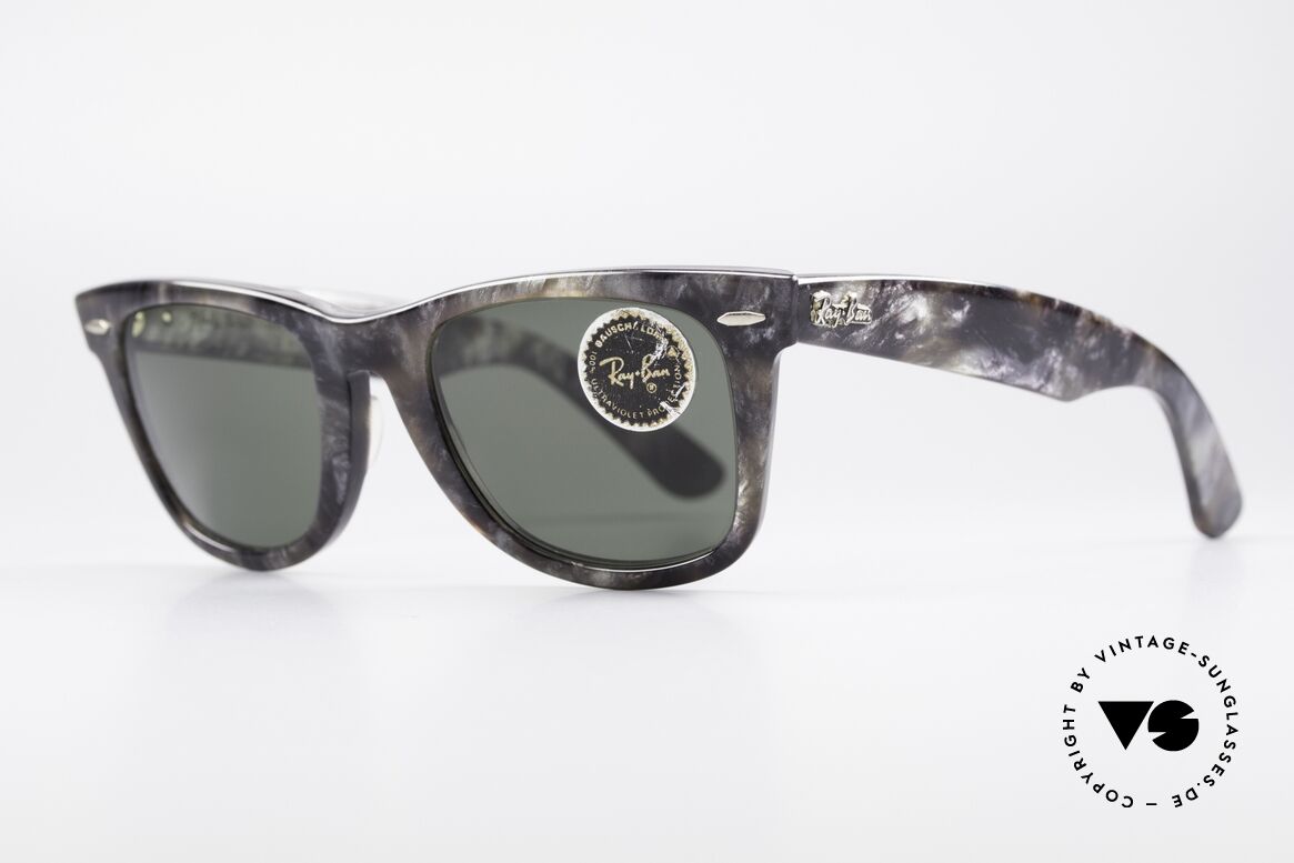 Ray Ban Wayfarer I Limited Edition Gray Frost, heute so oft kopiert und nie erreicht; echt VINTAGE!, Passend für Herren und Damen